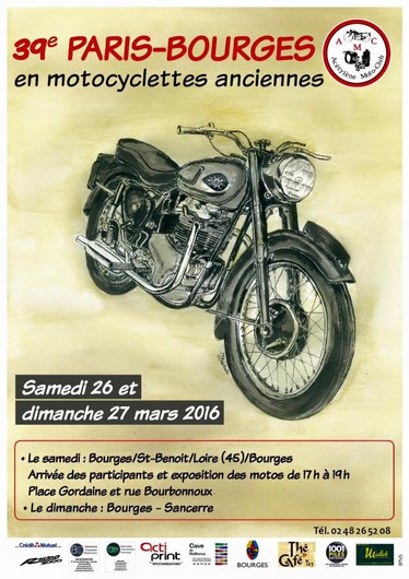 39ème Paris - Bourges en motocyclettes anciennes