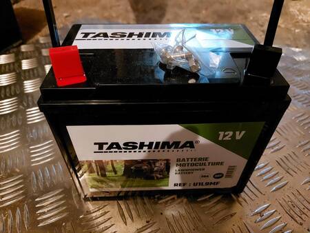 Batterie Tashima 12V 28Ah pour tracteur tondeuse