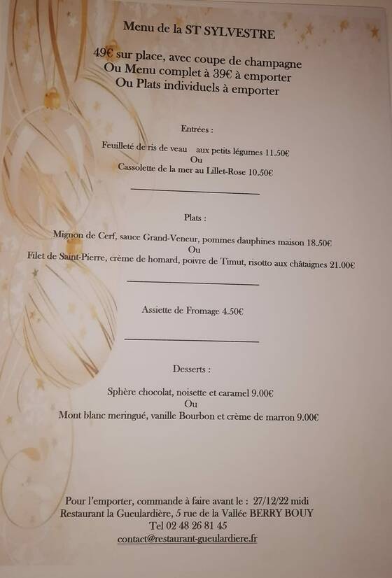 Restaurant La Gueulardière