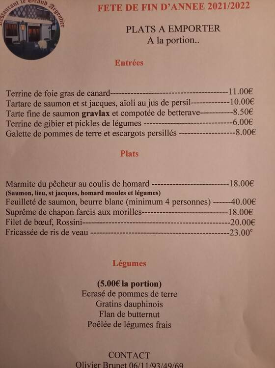 La Table d'Olivier