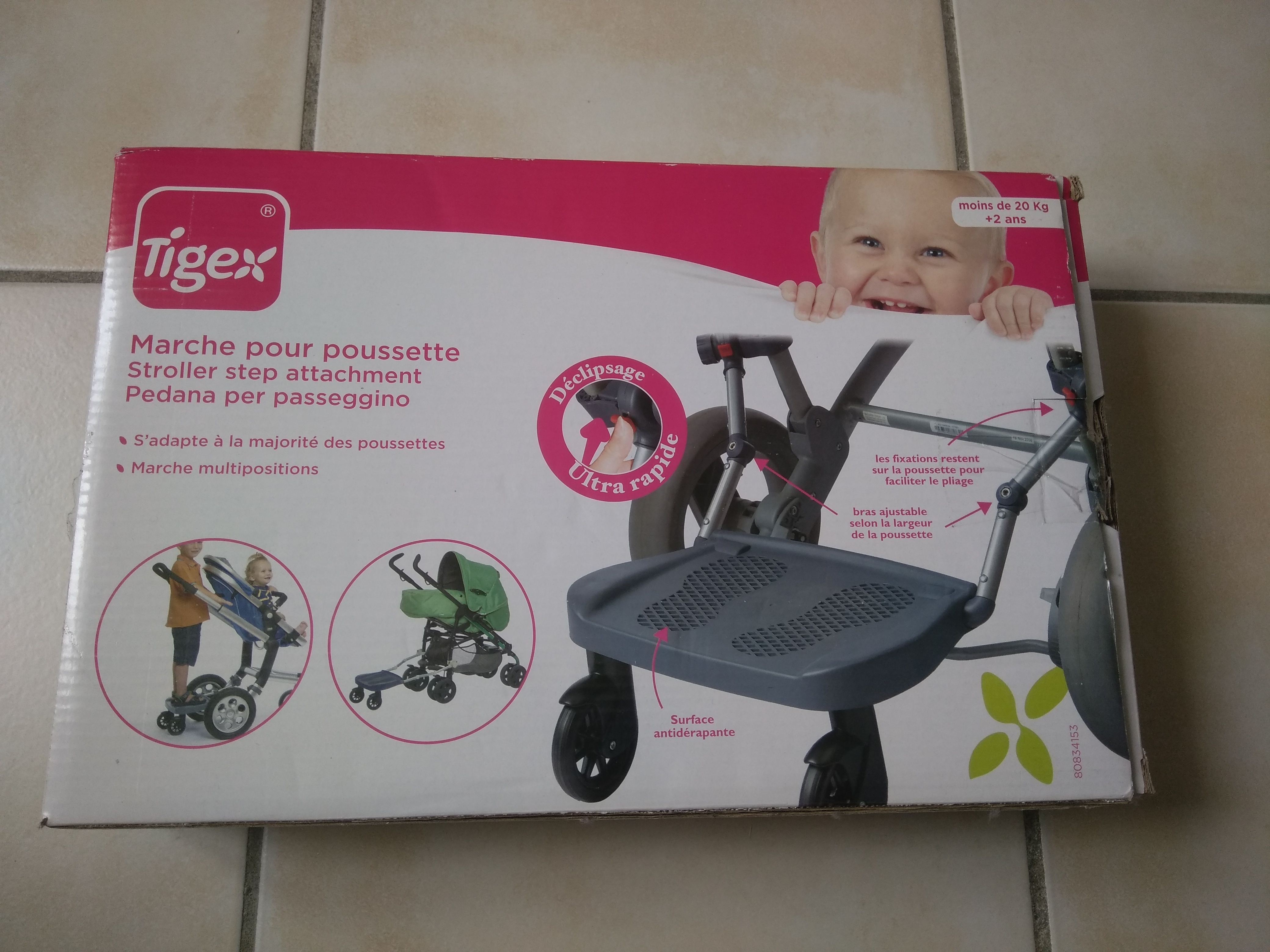 marche poussette tigex