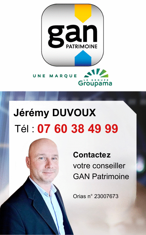 Jérémy Duvoux Mandataire GAN Patrimoine 2024