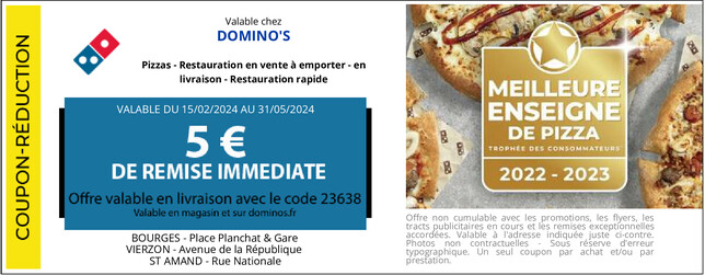 dominos pizza bourges