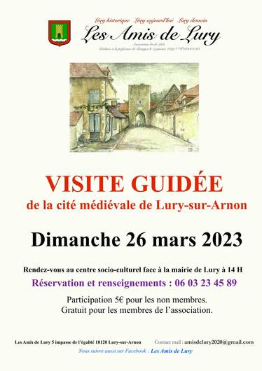 Visite guidée de la Cité Médiévale de Lury-sur-Arnon