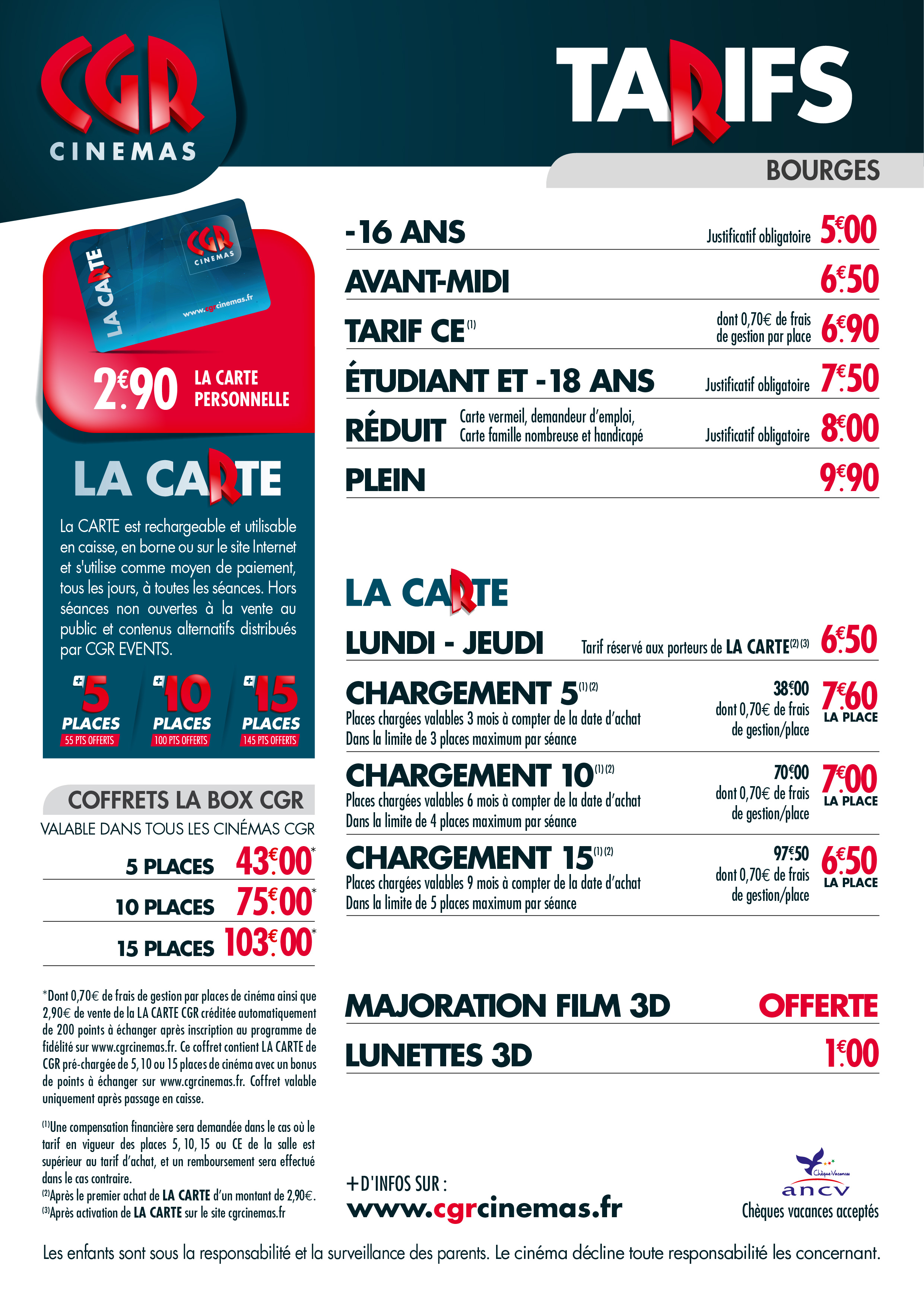 Camion A Louer >> Cinéma MEGA CGR à Bourges : Nouvelle grille tarifaire 2017 ... Camion A Louer >> Cinéma MEGA CGR à Bourges : Nouvelle grille tarifaire 2017 ...