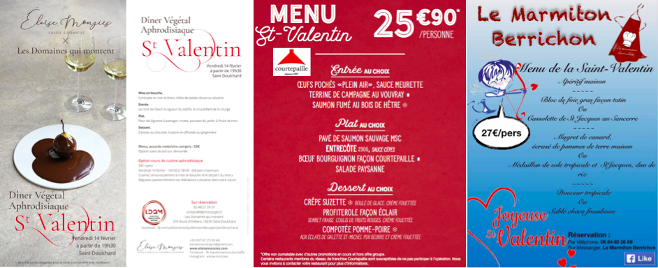 Pour Toujours Et à Jamais 2020 Dans quel restaurant aller dîner pour la SAINT-VALENTIN 2020 à Bourges