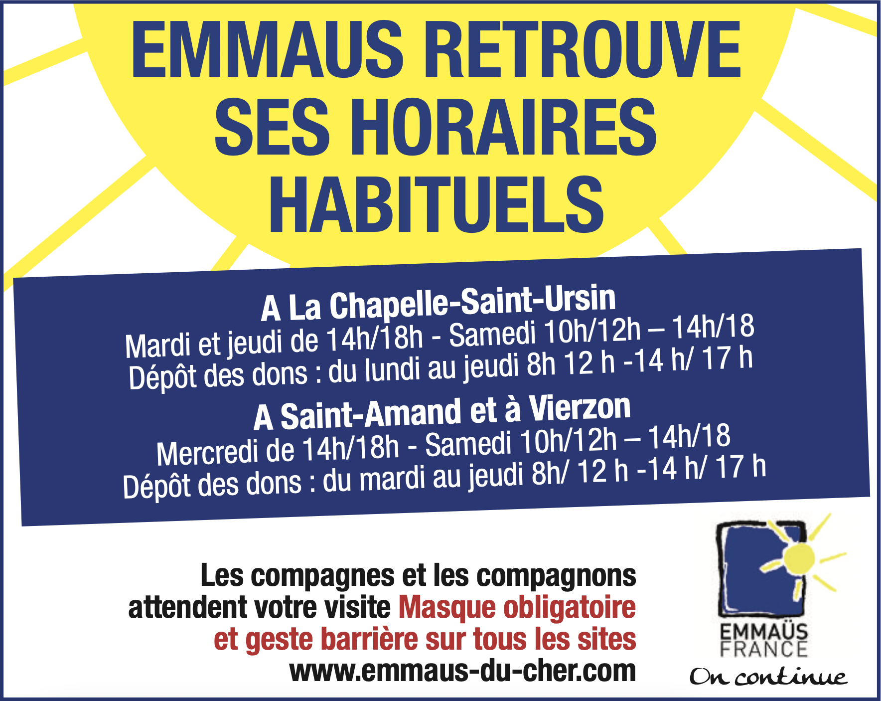 Horaire emmaüs montauban