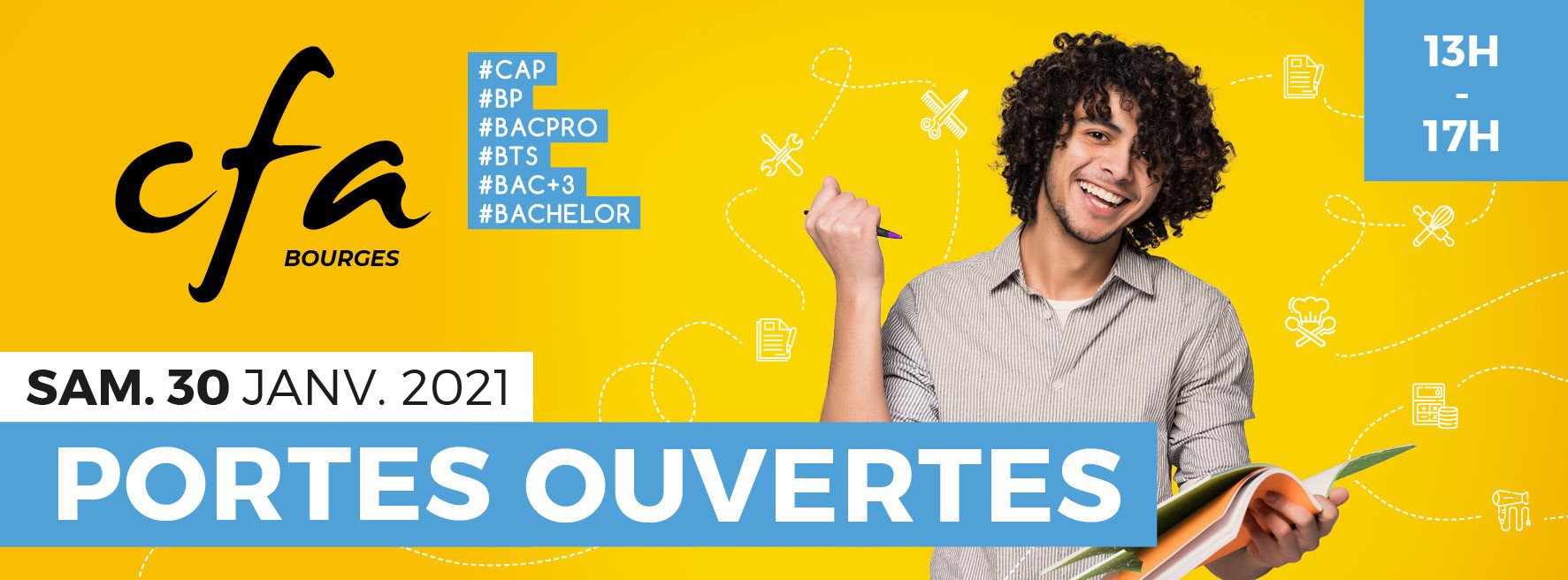 Événement  Journée Portes Ouvertes au CFA de Bourges  29/01/2021