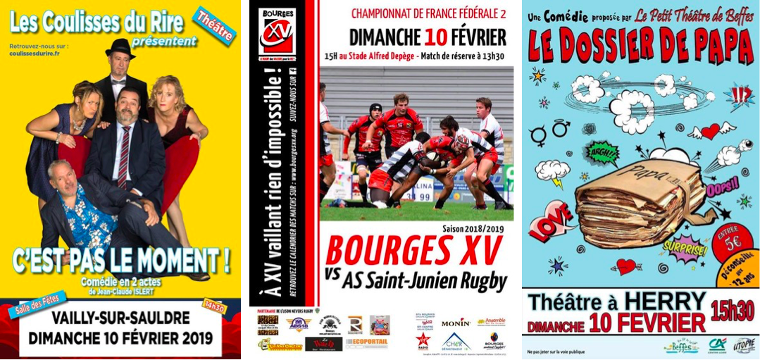 Les SORTIES du weekend sur Bourges et dans le département du Cher 10/02/2019 Infoptimum